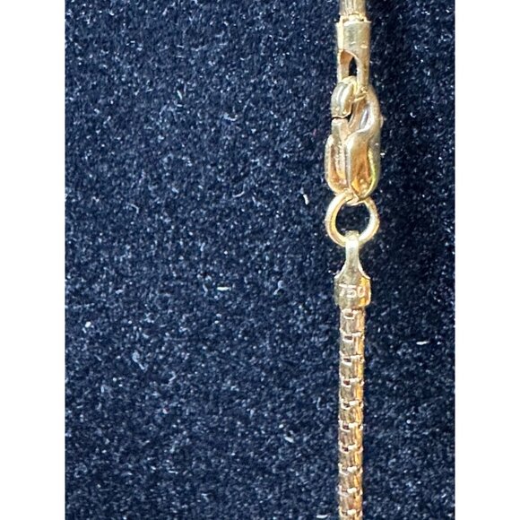 18K Solid  Yellow Gold Unisex Snake Chain /Necklace, Diamond cut 16'' 3.55 grams - Picture 5 of 7